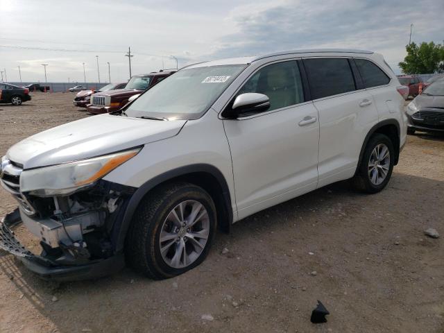 VIN 5TDJKRFH6ES054309 2014 Toyota Highlander, Xle no.1