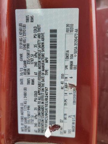 1FMCU9GX1EUB24797 Ford ESCAPE SE