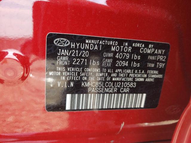 2020 HYUNDAI IONIQ HYBR - KMHC85LC0LU210583