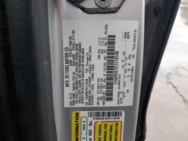 1FA6P0H7XF5118548 Ford FUSION SE