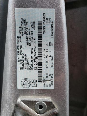 2017 FORD ESCAPE SE - 1FMCU0GD9HUA70347