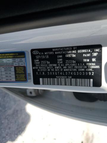 5XXGT4L37KG303992 KIA Optima Lx
