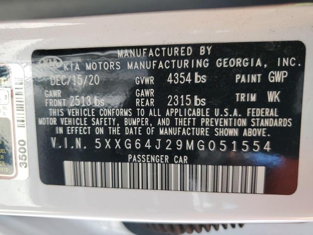 5XXG64J29MG051554 KIA K5 GT LINE
