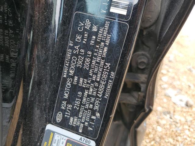 3KPFL4A88HE089154 KIA FORTE EX