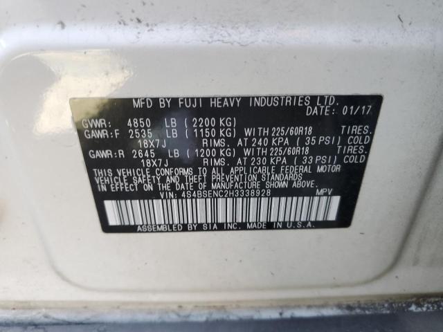 4S4BSENC2H3338928 Subaru Outback 3.6r Limited