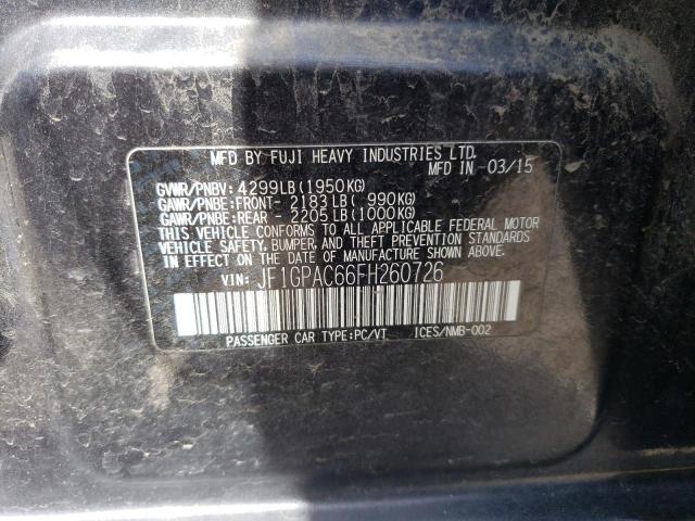 JF1GPAC66FH260726 Subaru Impreza Premium