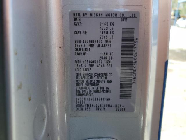 3N6CM0KN6KK693756 Nissan NV200 2.5S