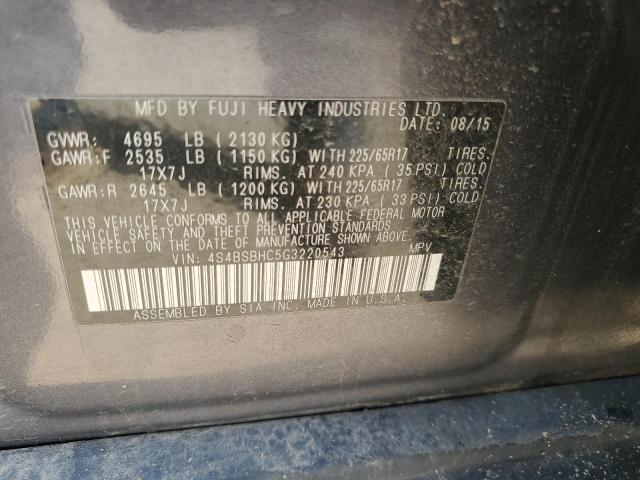 4S4BSBHC5G3220543 Subaru Outback 2.5i Premium