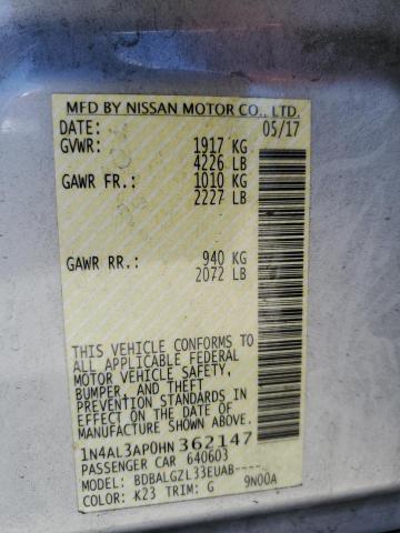 1N4AL3AP0HN362147 Nissan ALTIMA 2.5