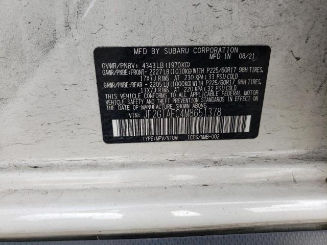 JF2GTAEC4M8651378 Subaru Crosstrek Premium