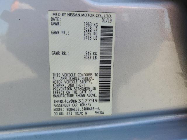 1N4BL4CV9KN317799 Nissan ALTIMA SR