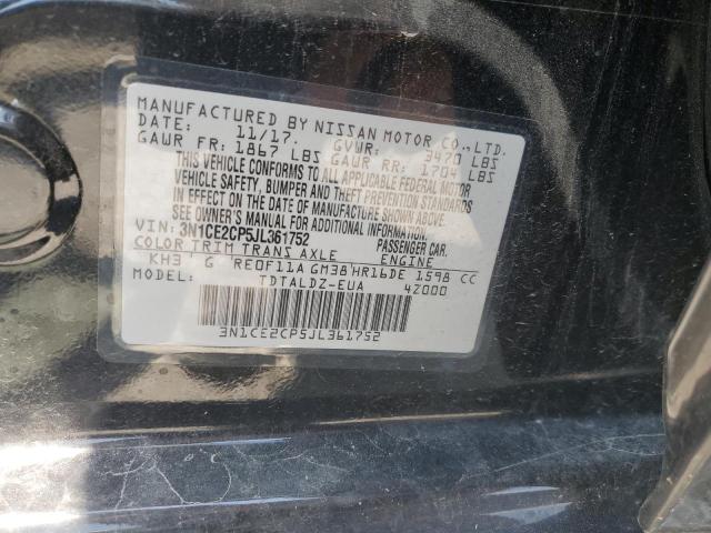 3N1CE2CP5JL361752 Nissan Versa Note S