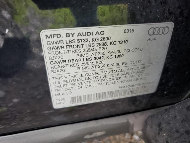 2018 AUDI SQ5 PRESTI WA1C4BFY5J2160840