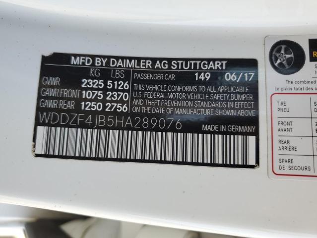 WDDZF4JB5HA289076 Mercedes-Benz E 300