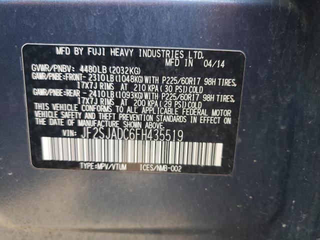JF2SJADC6FH435519 Subaru Forester 2.5i Premium