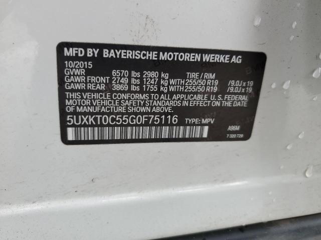 5UXKT0C55G0F75116 2016 BMW X5, photo no. 13