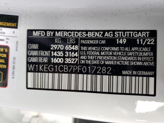 2023 MERCEDES-BENZ EQE SEDAN W1KEG1CB7PF017282
