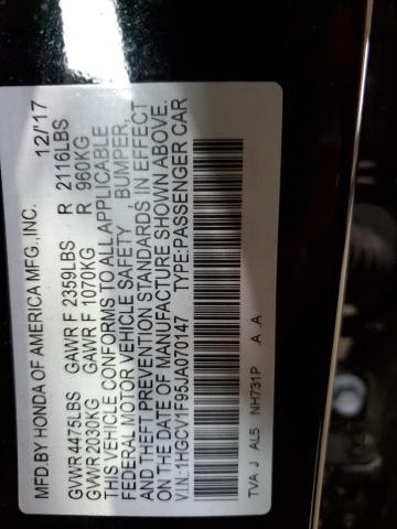 1HGCV1F95JA070147 Honda Accord Touring