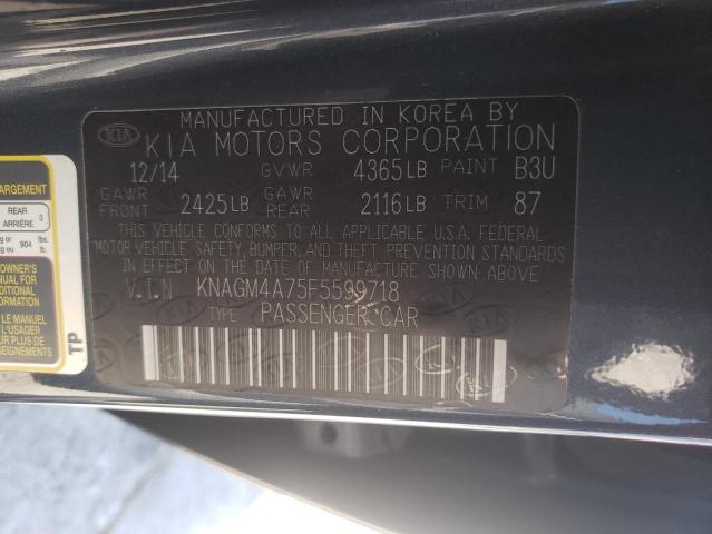 KNAGM4A75F5599718 KIA Optima Lx