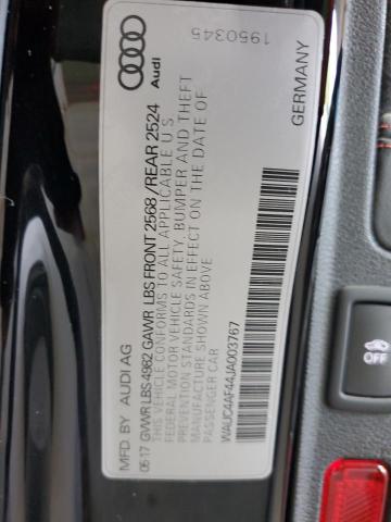 2018 AUDI S4 PRESTIG - WAUC4AF44JA003767
