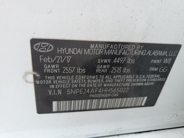 5NPE24AF4HH565022 | 2017 HYUNDAI SONATA SE