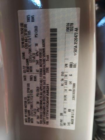 1FTFW1RG6HFA98281 Ford F150 Raptor