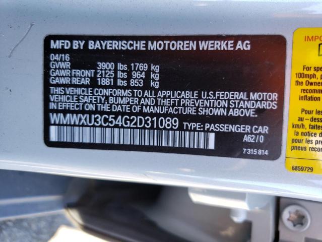 WMWXU3C54G2D31089 Mini COOPER S