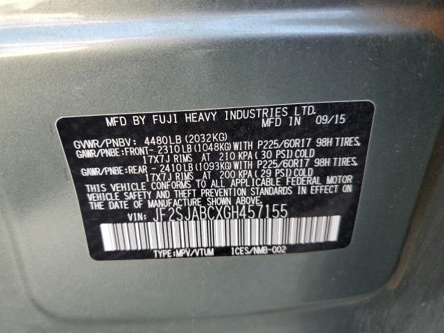 JF2SJABCXGH457155 Subaru Forester 2.5i