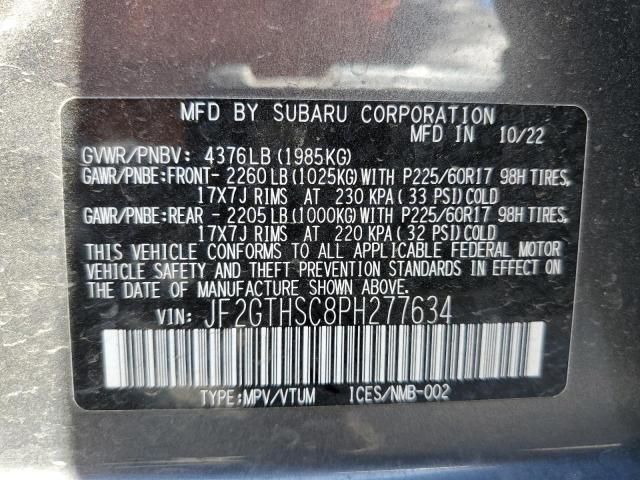 JF2GTHSC8PH277634 Subaru Crosstrek Sport