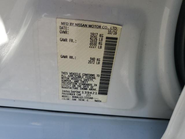 1N4AL3AP3HC139421 Nissan ALTIMA 2.5