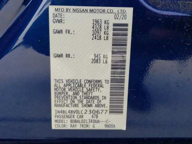 1N4BL4BV0LC230677 Nissan ALTIMA S