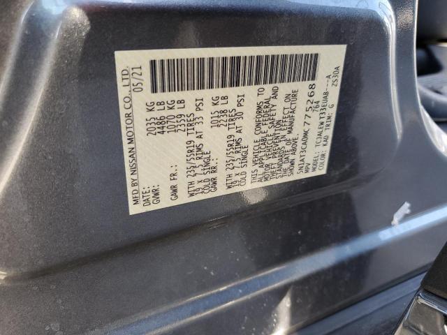 5N1AT3CA0MC775268 Nissan Rogue Sl