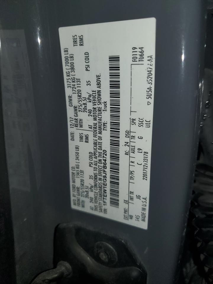 1FTEW1EG9JFB64720 FORD F-150 2018