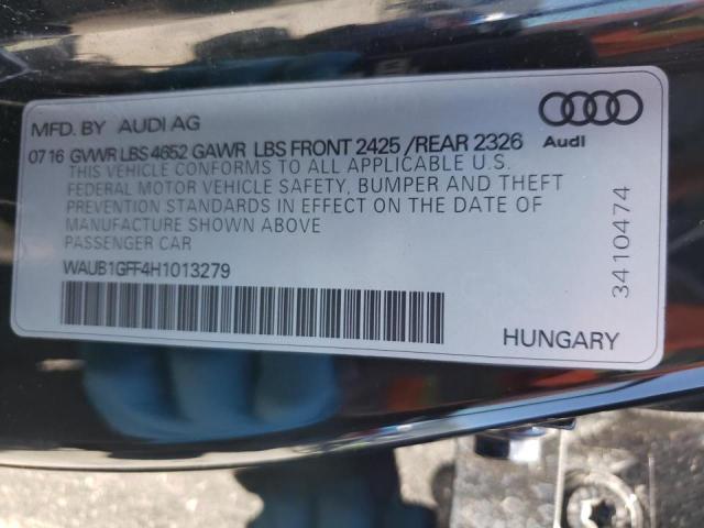 2017 AUDI S3 PREMIUM - WAUB1GFF4H1013279