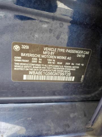 WBA8E1G56GNT99728 BMW 320 I