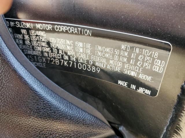 2019 SUZUKI GSX1300 RA - JS1GX72B7K7100389