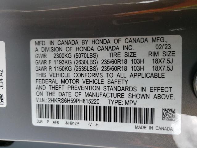2023 HONDA CR-V SPORT - 2HKRS6H59PH815220