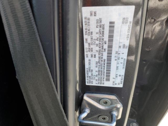 1FMCU0GD1HUE49360 Ford ESCAPE SE