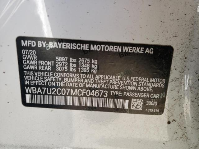 WBA7U2C07MCF04673 BMW 750 Xi