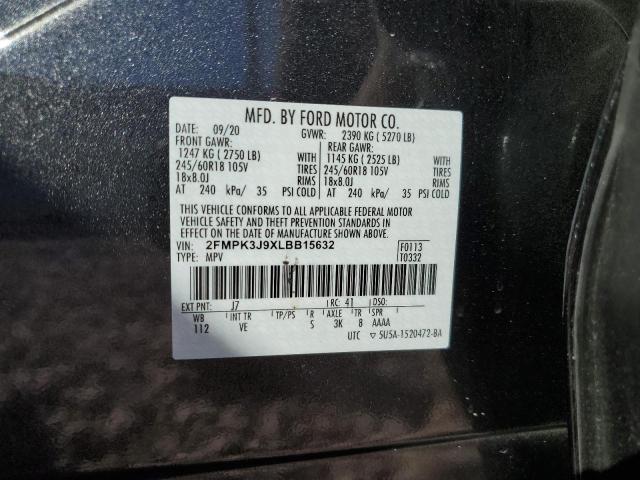 2FMPK3J9XLBB15632 Ford EDGE SEL