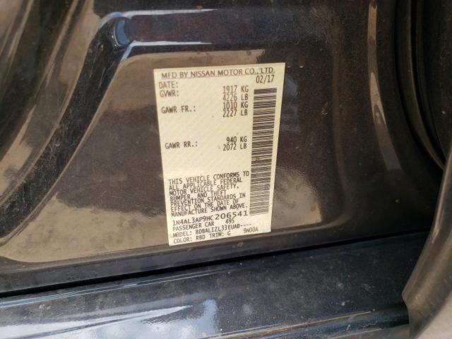 1N4AL3AP9HC206541 Nissan ALTIMA 2.5