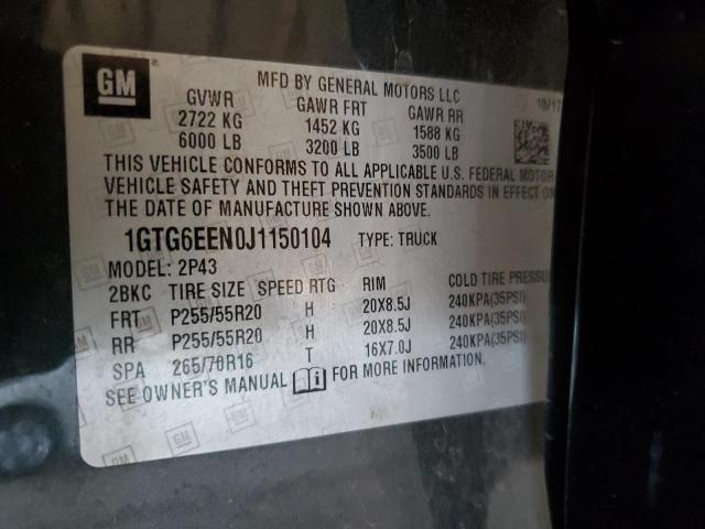 1GTG6EEN0J1150104 GMC Canyon Denali