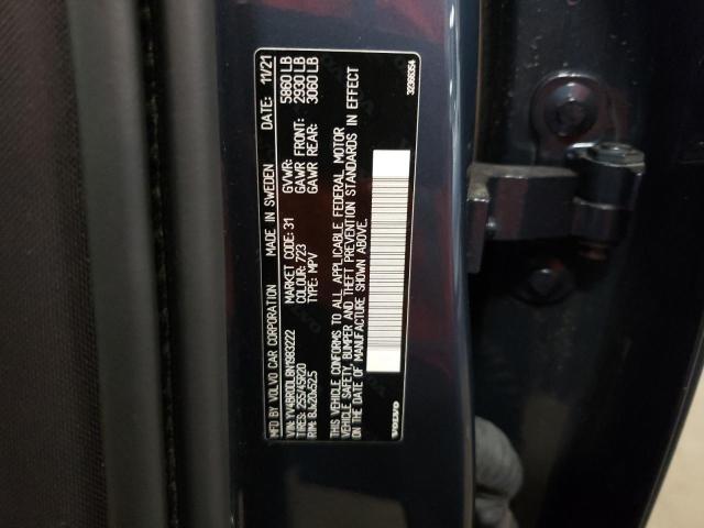2022 VOLVO XC60 T8 RE YV4BR0DL8N1983222