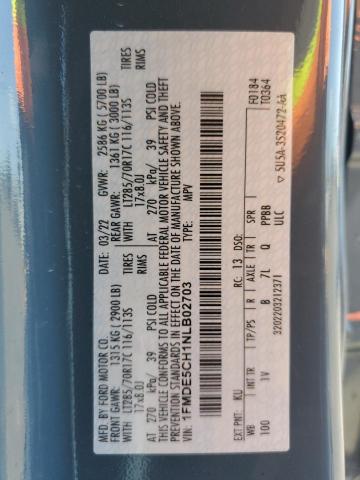 1FMDE5CH1NLB02703 Ford Bronco Base