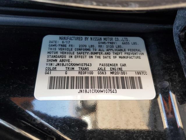 JN1BJ1CRXHW107543 Nissan Rogue Sport S