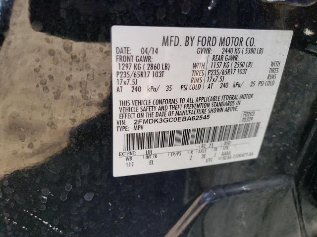 2FMDK3GC0EBA62545 Ford EDGE SE