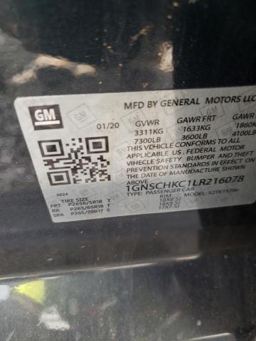 2020 CHEVROLET SUBURBAN 1GNSCHKC1LR216078