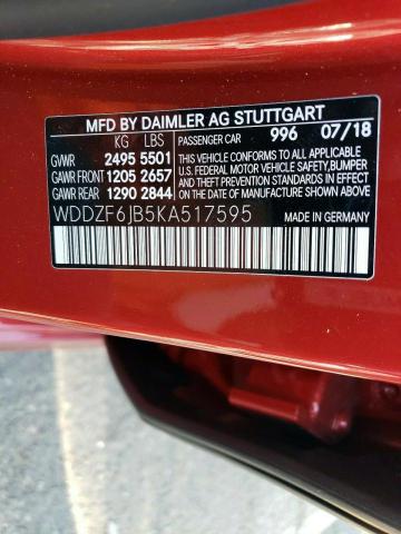 WDDZF6JB5KA517595 Mercedes-Benz E 450 4matic