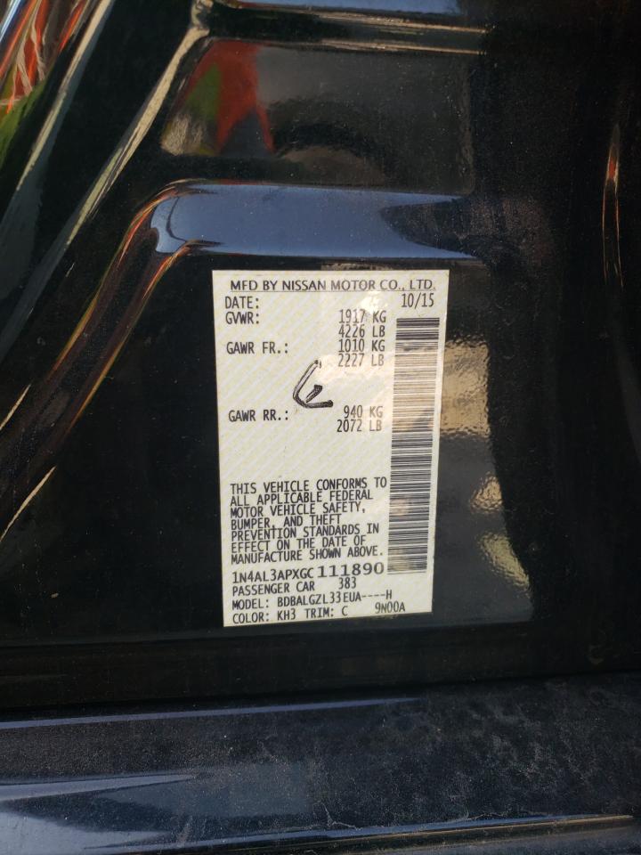 1N4AL3APXGC111890 NISSAN ALTIMA 2016