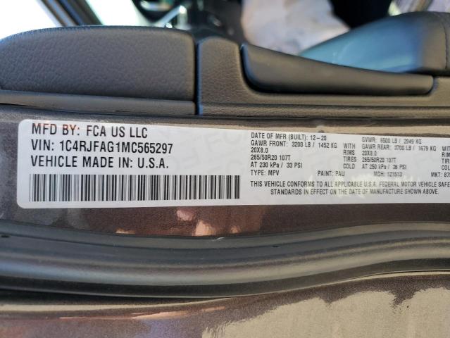 1C4RJFAG1MC565297 Jeep Grand Cherokee Laredo